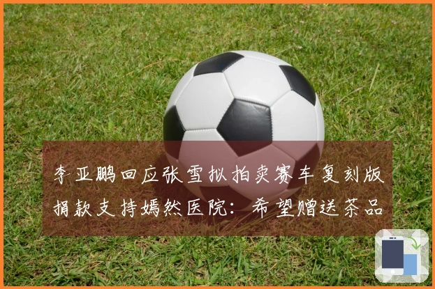 李亚鹏回应张雪拟拍卖赛车复刻版捐款支持嫣然医院：希望赠送茶品给他